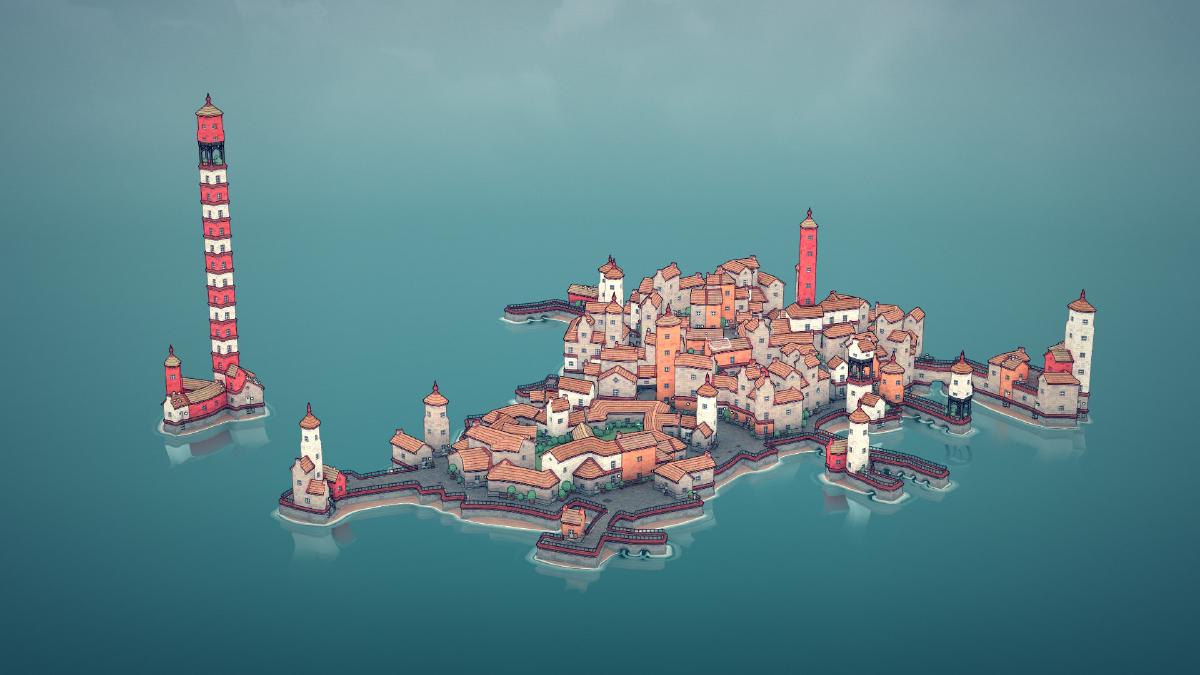 Townscaper: Island Metropolis - Urban Oasis Emerges from the Sea