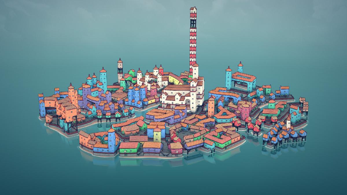 Townscaper: Harbor City - Where Land and Sea Embrace