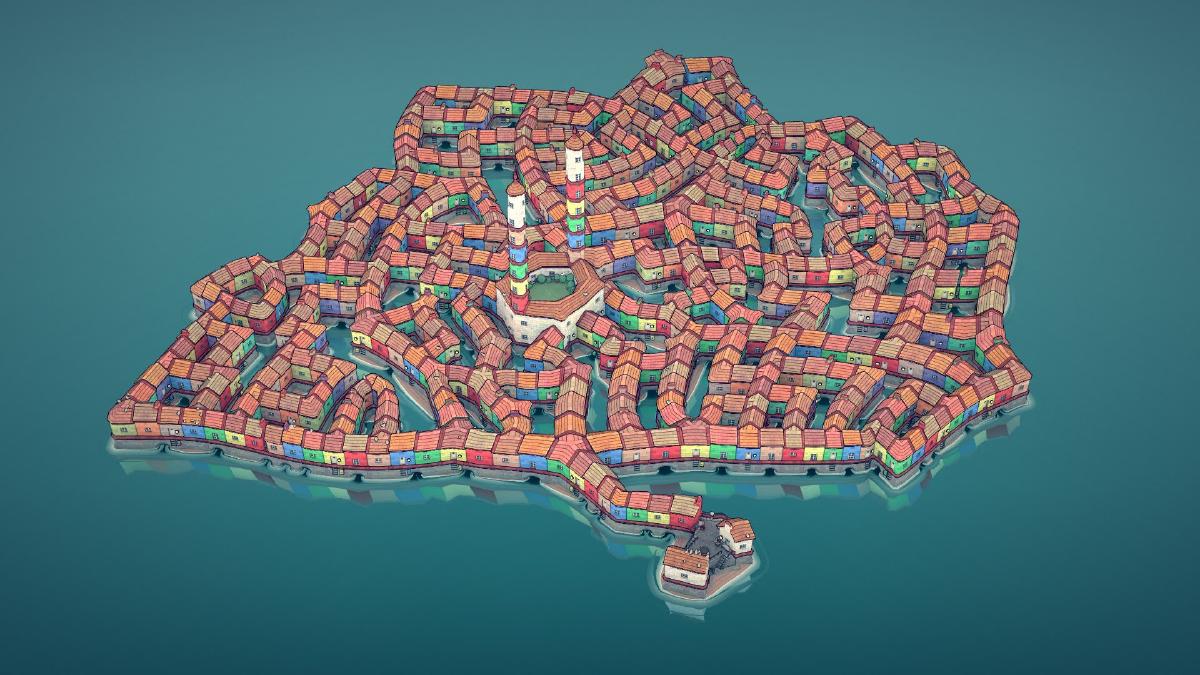 Townscaper: Unraveling Mazes - Daily Challenge Day 7