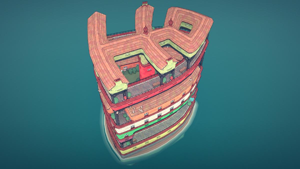Townscaper: Crafting a Human-Shaped Roof
