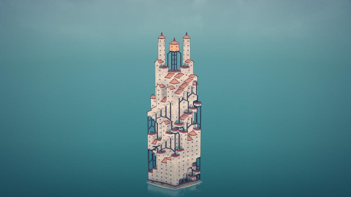 Townscaper: Crafting the Ominous Sauron Tower